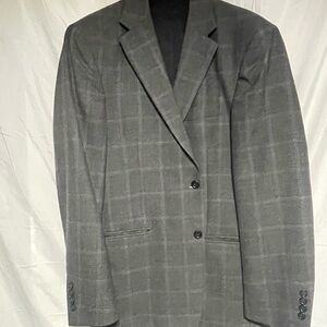 Jos. A. Bank Charcoal Checkered Men's Blazer